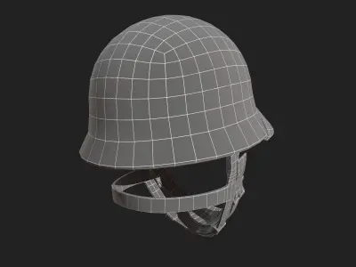 Helmet military Scifi ver 17  Low-poly 3D model