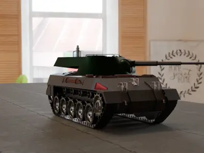 Tank Lowpoly Low-poly 3D model