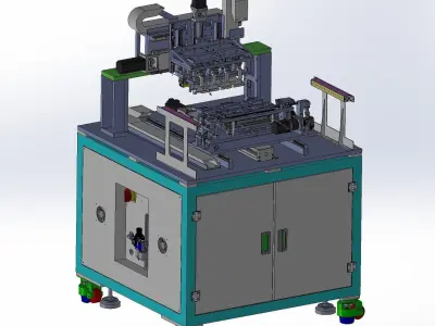 Heat the disassembly machine 3D model