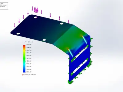 Solar street lights 3D model