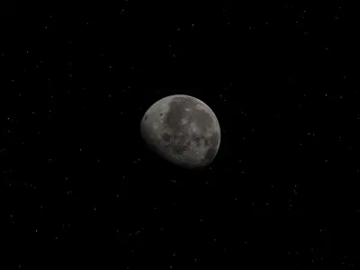 Photorealistic Moon 3D 3D model