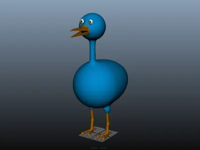 Burd Bad Free low-poly 3D model