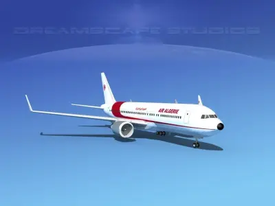  Boeing 767-300 Air Algerie 3D model