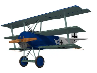 Fokker Dr I 3D model