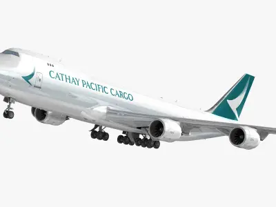 Boeing 747-8F Cathay Pacific Cargo 3D model purchase
