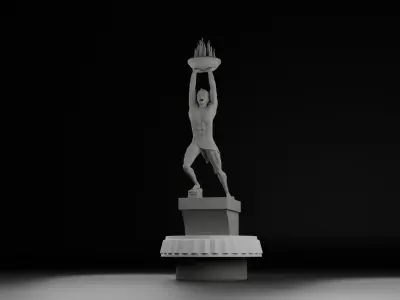Pemuda Membangun Monument 3D model