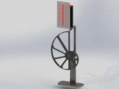 Precise rotational to linear converter 2 Free 3D model