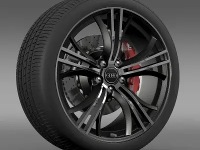 Audi R8 Exclusive wheel 3D model