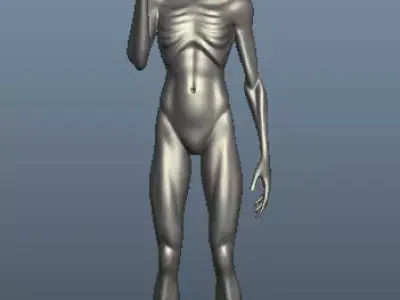 Xfiles  alien 3D print model