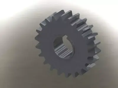 Helical Gear Free 3D model