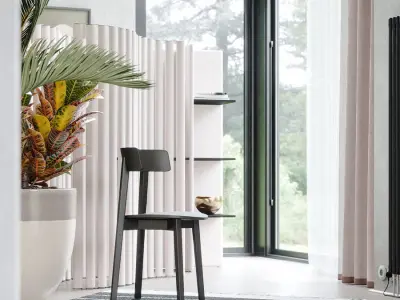  Replica Midj Block Chair Model, Black 