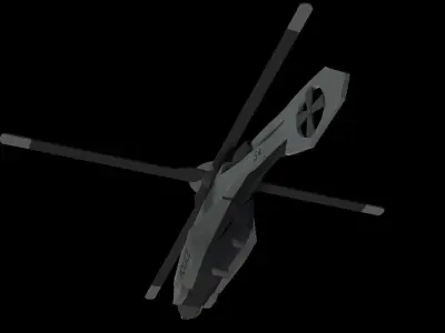 police helicopter 3D model