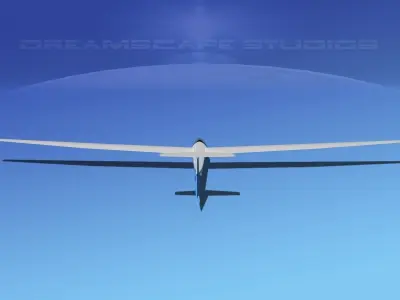 Glaser Dirks DG-200 15-metre Sailplane V03 3D model