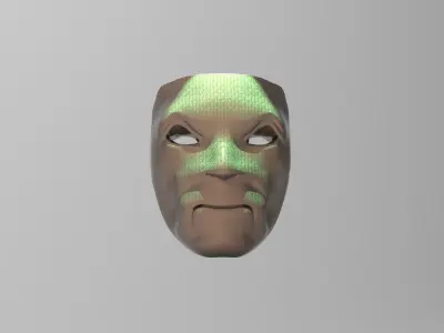 Snow white liquid mask 4 designs 3D model