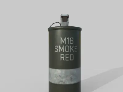 Grenade M18 Smoke Low-poly 3D model