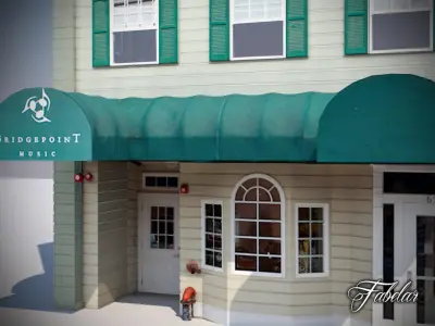 Building 11 Low-poly 3D model