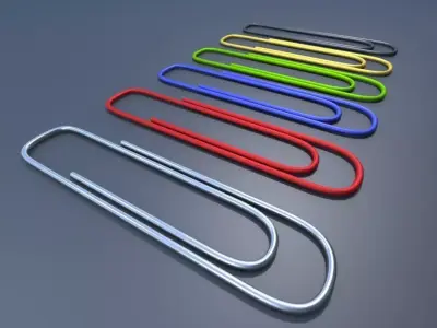 Paperclips paper clips 3D model