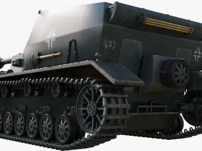Tank K18 Auf Panzer Mental Ray  3D model