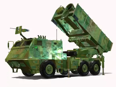 ASTROS 2020 6X6 MANSUP Low-poly 3D model