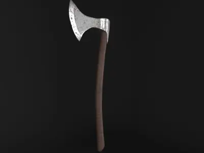 Battle Axe Cutter Free low-poly 3D model