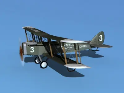 Airco DH-4 Browns Air Service 3D model
