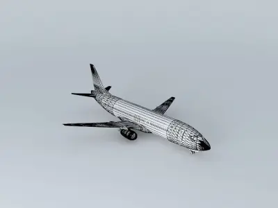 Template  Boeing 737 400 737 Classic Free 3D model