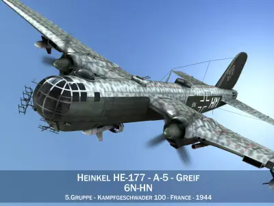 Heinkel He-177 - Greif - 6NHN 3D model
