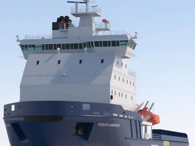 Icebreaker Fesco Sakhalin 3D model