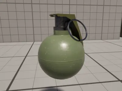 M67 Frag 3D Model - High Poly Rigged 3D model