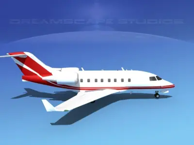 Bombardier Challenger CL-605 V01 3D model