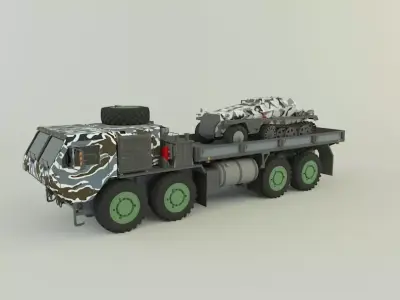 M 977 Hemtt Truck Replica SDKFZ 250 3D model
