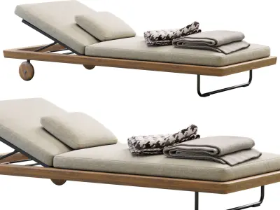 Sunray Daybed  Free 3D model