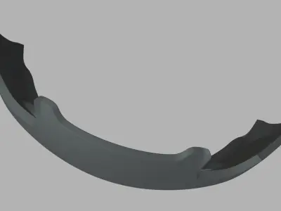 Front Bumper Porsche Carrera GT Custom Low-poly 3D model