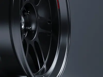 Enkei Wheels - RPF1 Low-poly 3D model