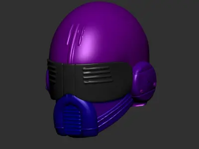helmet high poly sculpt 3d printable ver 7 3D model 3D model