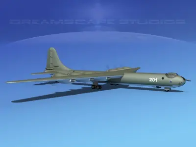 Convair B-36A Peacemaker Trainer 3D model