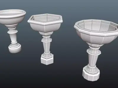 Fountain begin Free 3D model