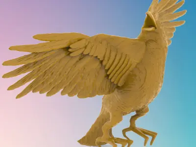 Golden eagle 3D MODEL STL FILE FOR CNC ROUTER LASER 3D print model
