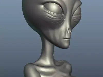 Xfiles  alien 3D print model