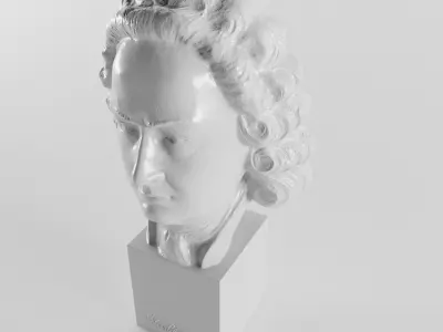 Johann Sebastian Bach 3D print model