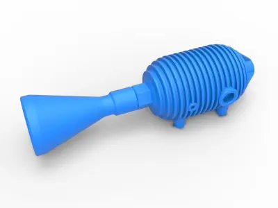 Turbonique thrust engine Scale 1 to 25 3D print model