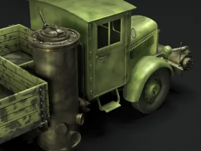 Opel Blitz Holzgas Truck Free 3D model