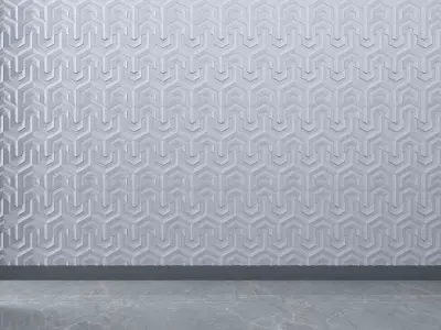3d wall panel Free low-poly 3D model