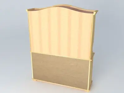 Pine kitchen dresser Free 3D model