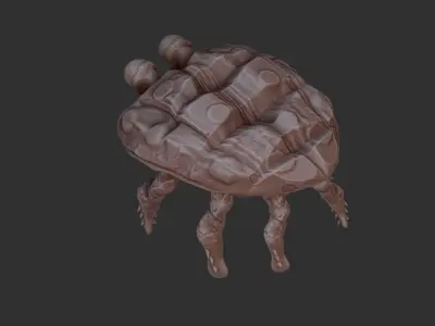 Crabs stylized 3D model