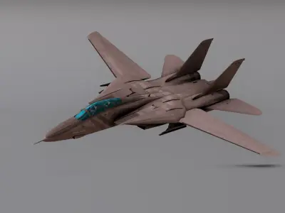 Saphire F15 - Fighter JET Low-poly 3D model