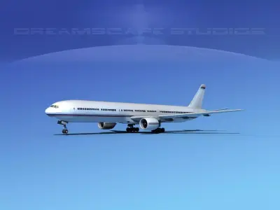 Boeing 777-300 Corporate 3D model