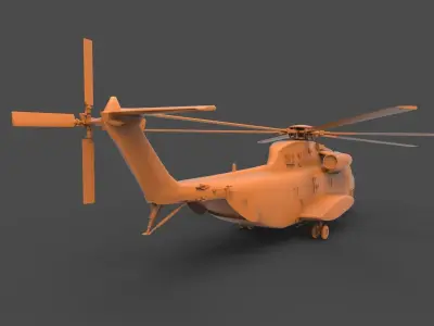 Sikorsky CH-53 3D print model