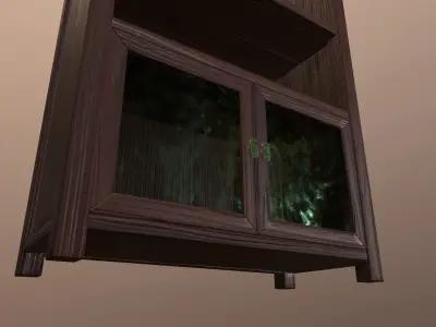 Pacifica Inspired Bookshelf Free low-poly 3D model