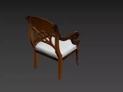 133- Chinese Style Scene - Free 3D Model of Chair 3 Free 3D model